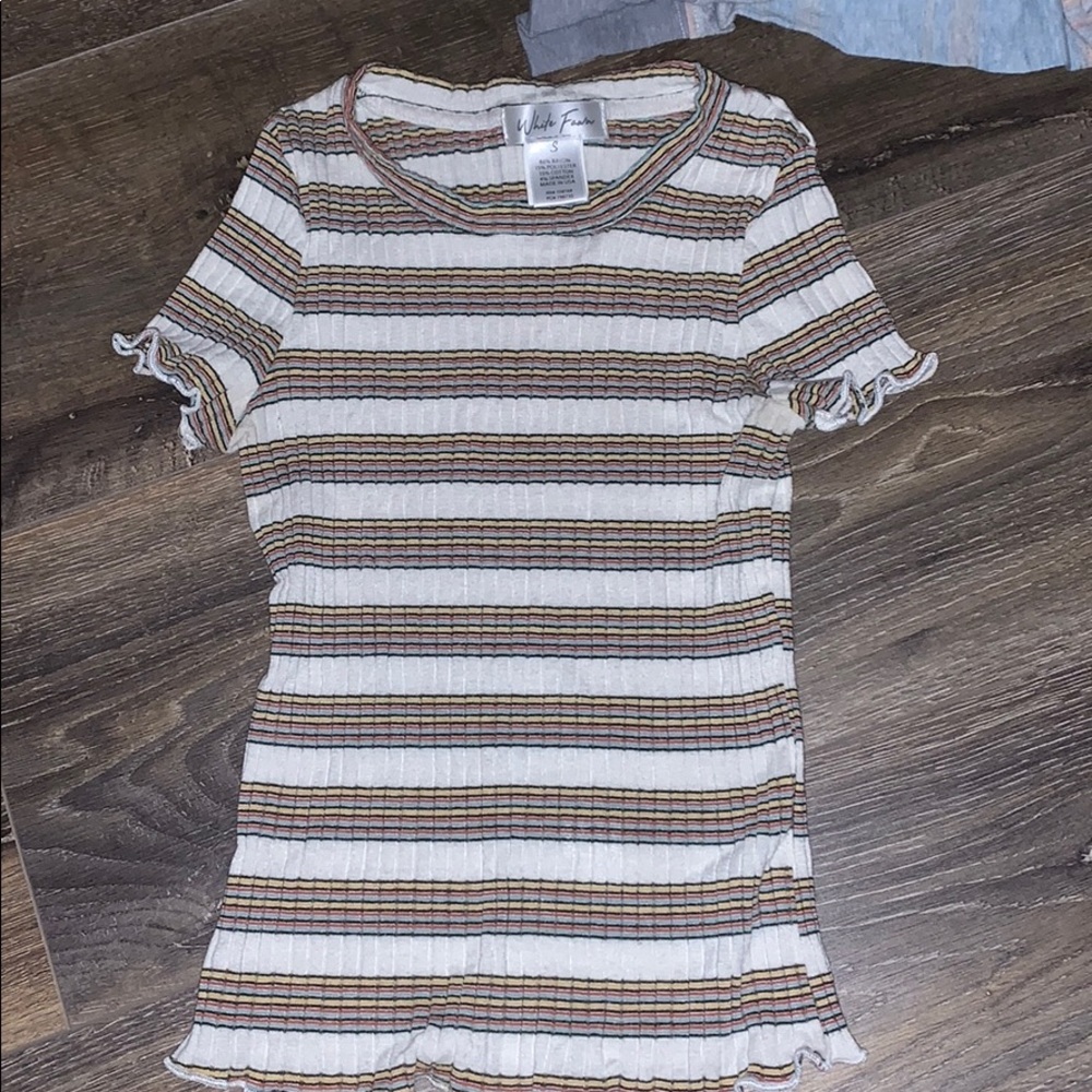 Striped crop top